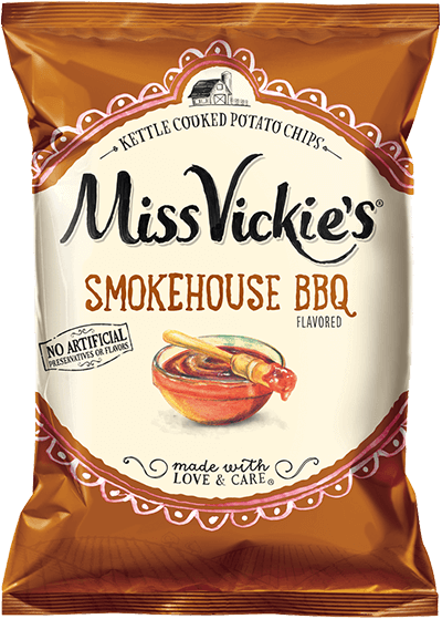 Bag of MISS VICKIE'S® Smokehouse BBQ Flavored Kettle Cooked Potato Chips