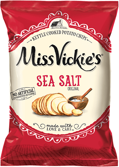 Bag of MISS VICKIE'S® Sea Salt Kettle Cooked Potato Chips