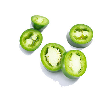 Sliced jalapeño